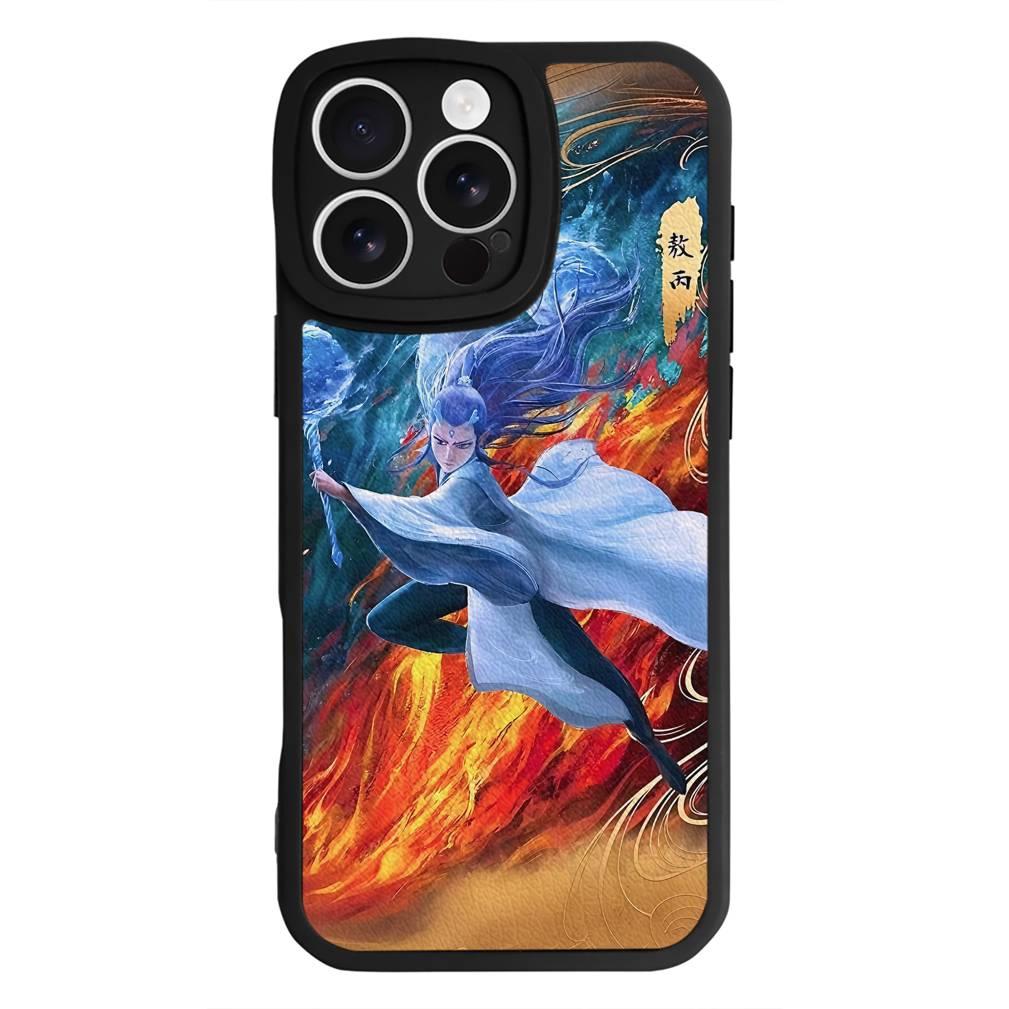 （画像用） Ne Zha 2 ナタ 魔童の大暴れ 【iPhone 16シリーズ対応】シリコンスマホケース（レザー調） 材質：シリコン